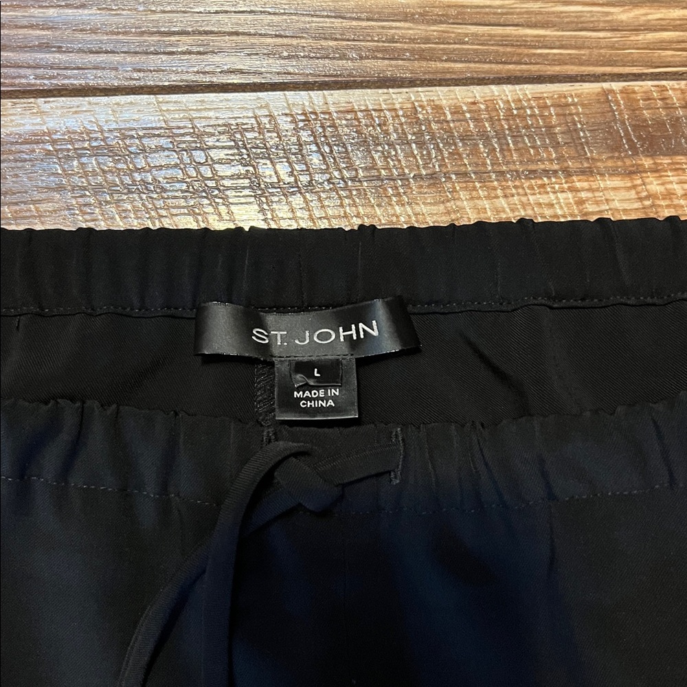 St. John Black Drawstring Pants - image 2